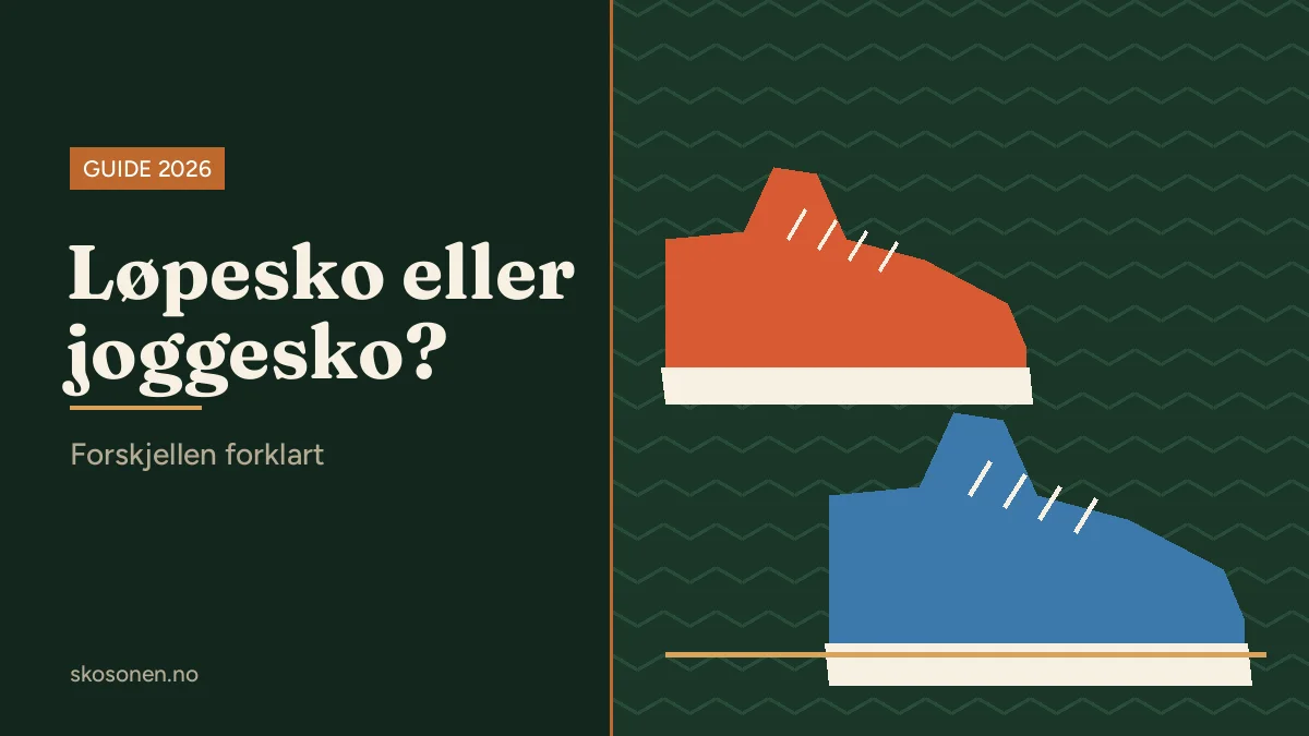 To løpesko side om side