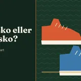 To løpesko side om side