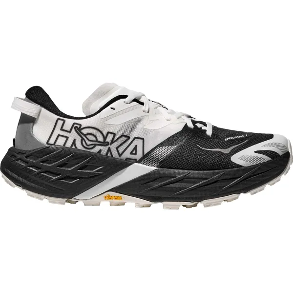 Hoka Speedgoat 7 terrengsko for herre i sort og hvit