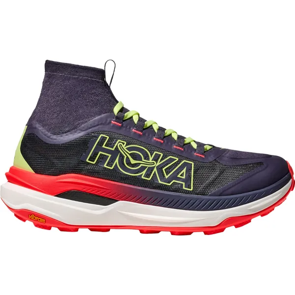 Hoka Tecton X 3 terrengløpesko i lilla og oransje