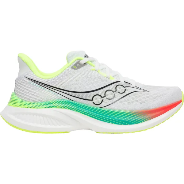 Saucony Endorphin Speed 5 joggesko i hvitt og flerfarget