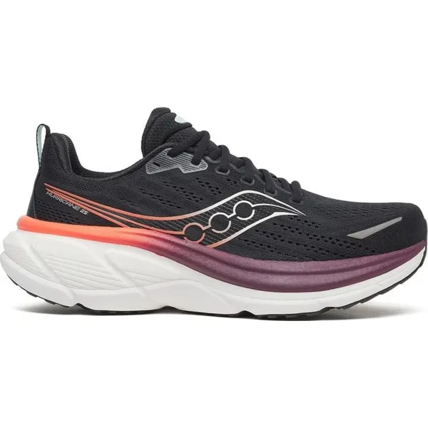 Saucony Hurricane 25 joggesko for herre i sort og rødt