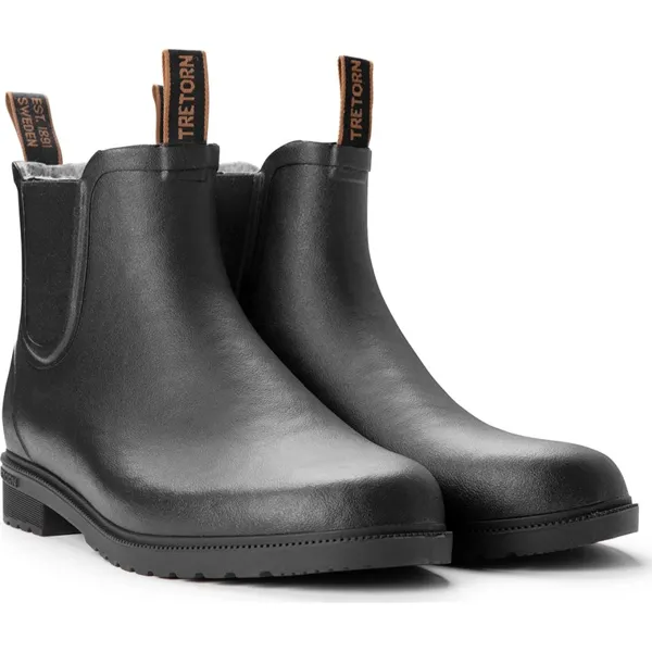 Tretorn Chelsea Classic Wool gummistøvlett svart